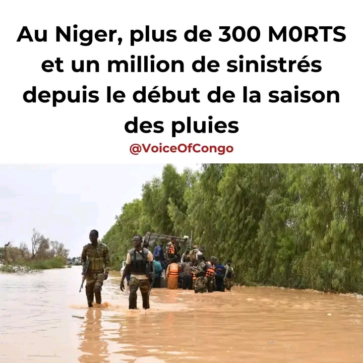 Niger : Plus de 300 m0rts et plus d’un million de sinistrés suite à des inondations, à la date du 23 septembre 2024